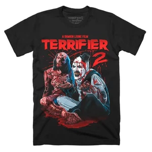 Terrifier 2 T-Shirt No Exit Horror Tee Graphic Print T-Shirt Art The Clown UK - Picture 1 of 2