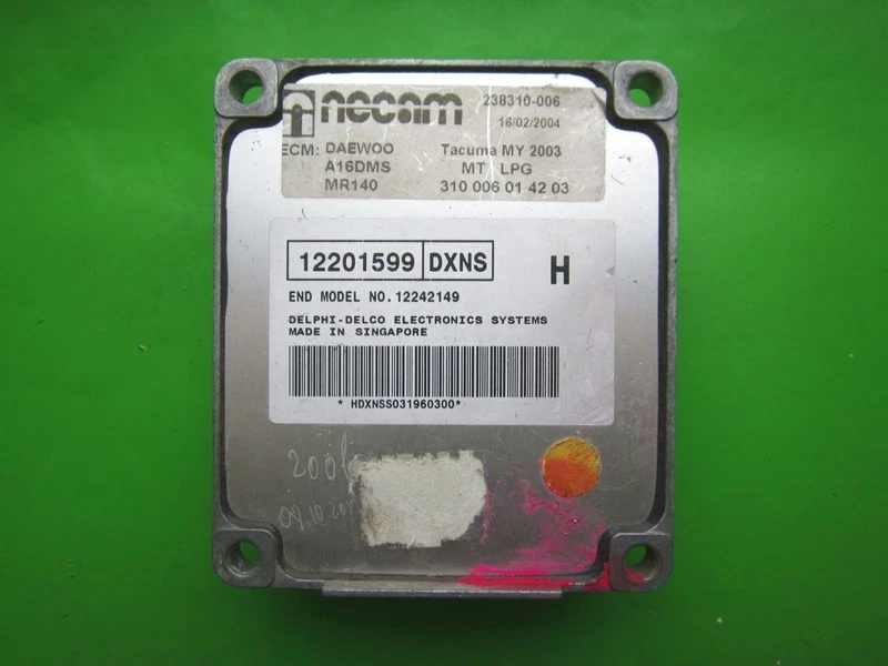 ECU Engine Control Unit Daewoo Lanos 1.4 12201599 DXNS MR140 - Immagine 1 di 1