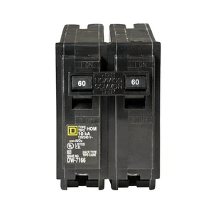 New Homeline 60 Amp 2-Pole Circuit Breaker(HOM260CP) - Picture 1 of 1