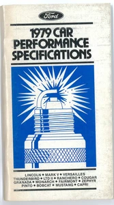 1979 Ford Car Performance Specifications - Bild 1 von 5