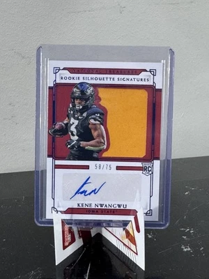 2021 Panini National Treasures Rookie Silhouette Sign. Kene Nwangwu /75. RPA - Image 1 of 2