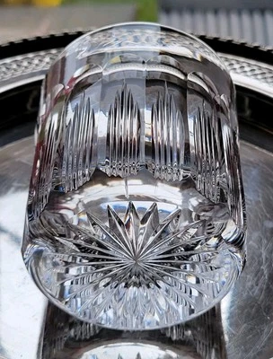 MEL SIMMONS CRYSTAL HIGH QUALITY WATERFORD/BACCARAT STYLE CRYSTAL WHISKY/RUMMER VINTAGE DESIGN 14oz