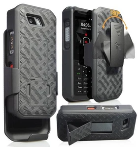 Noir Étui Béquille Housse + Ceinture de pour Sonim XP5s Téléphone (XP5800) - Photo 1 sur 11