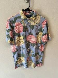 Polo Ralph Lauren uomo media floreale blu fiori - Foto 1 di 7