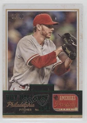 2013 Panini America's Pastime Green /10 Roy Halladay #76 HOF - Image 1 of 2