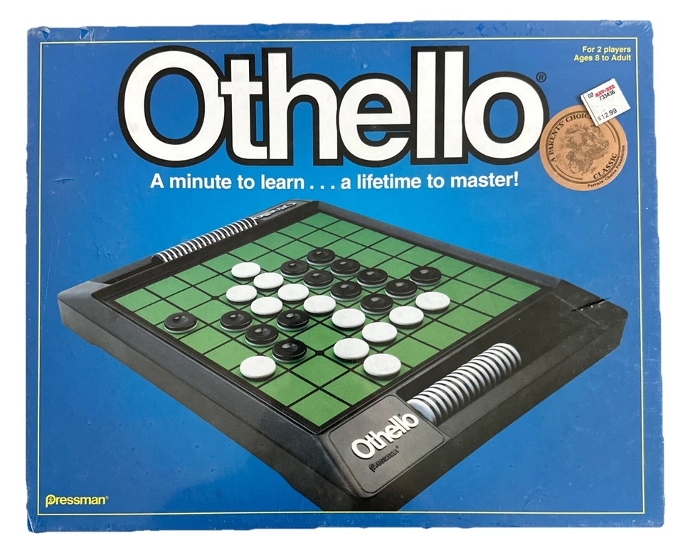1990 Pressman Othello 4435 Strategy Board Game 2 Player 100 Complete Clean VGC