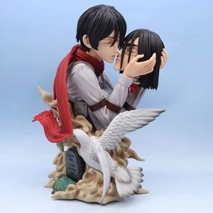 Attack On Titan Kiss Of Death Mikasa Eren Figur Modell Ornament Statue 22cm Geschenk - Bild 1 von 9