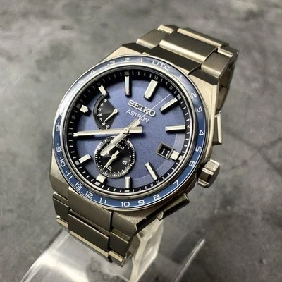 Seiko Astron SBXY037 Titanium Solar Radio-Controlled Date Men's Watch Used - Image 1 of 4