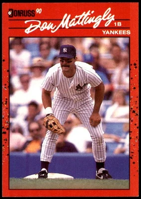 Don Mattingly 1990 Donruss #190 Yankees MLB LEER ENVÍO GRATUITO AutographDen Foto 1 de 2