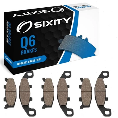 Juego completo de pastillas de freno delanteras + traseras orgánicas Kawasaki ZR750C Zephyr 1991-1993 vm Foto 1 de 4