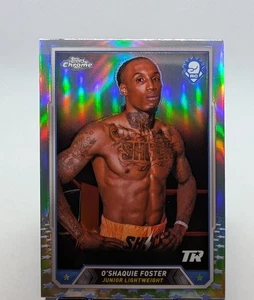 2024 Topps Chrome Boxing O'Shaquie Foster Refractor RC #40 | TOP RANK - Bild 1 von 2