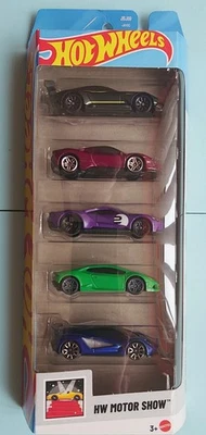 Hot Wheels. 2025 HW Motor Show 5 Pack. New Collectable Toy Model Cars. - Image 1 of 2