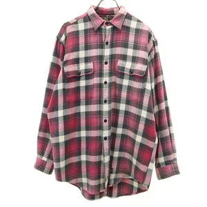 RRL 90s Red 3 Stars Old Initial Tag Check Langarm Hemd RALPH LAUREN Herren - Bild 1 von 6