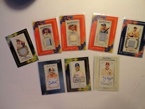 2008-2015 Topps Allen & Ginter Baseball mini-card relic and autograph lot