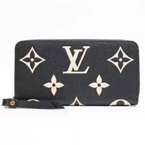 Portafoglio lungo Louis Vuitton monogramma impronte zippy bicolore M80481 wa001970 - Foto 1 di 10