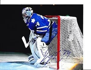 TORONTO MAPLE LEAFS JAMES REIMER SIGNED DARK RINK 8X10 - Picture 1 of 1