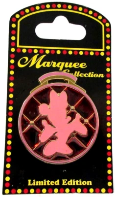 WDW 2009 MARQUEE LUGGAGE SILHOUETTE OF MINNIE MOUSE STAINED GLASS PIN - #72272 - Image 1 of 4
