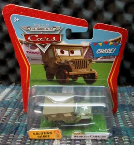 DISNEY PIXAR CARS SALUTING SARGE CHASE BOX N - Picture 1 of 8