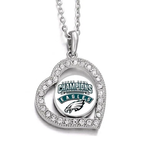 Super Bowl Wish Philadelphia Eagles 925 Sterling Silver Pendant Necklace D19 Cover