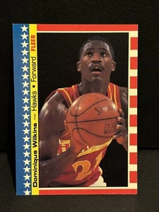 1987 Fleer Basketball Sticker Dominique Wilkins #7 Atlanta Hawks HOF Georgia - Bild 1 von 2