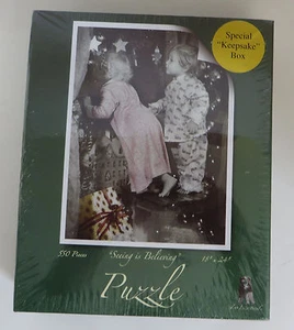 SEALED NEW Kim Anderson 550 Piece Puzzle Seeing is Believing Christmas  - Picture 1 of 3