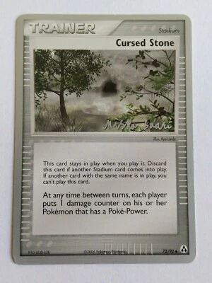 Cursed Stone Pokemon TCG 2006 World Championship Card 72/92 Reg Uncommon - Image 1 of 4