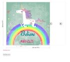 Believe In Miracles Unicorn Wall Mural Wallpaper Ws-42745