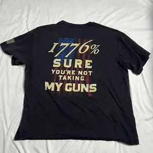 Cabelas 1776% Not Taking My Guns Second Amendment Mens Patriotic Graphic T Shirt - Picture 1 of 5