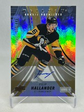 Filip Hallander 2022-23 Upper Deck Trilogy Rookie RC Auto /449 ( Penguins )