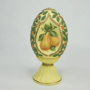 Avon Season’s Treasures Porcelain Egg Collection – Fruit Harvest Pear WJHZK - Picture 1 of 12