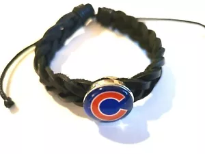 Bracciale Chicago Cubs MLB a scatto solo con scatto o scatto. Adatto a scatto zenzero - Foto 1 di 6
