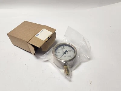 WIKA INSTRUMENTS 213.40. 2.5" 1/4" NPT  2000 PSI Pressure Gauge - Image 1 of 4