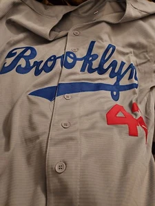 Jackie Robinson Brooklyn Dodgers Men's Large Baseball Jersey Brand New - Picture 1 of 4