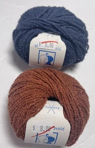 ELSEBETH LAVOLD BAMBOUCLE YARN. 2pk. MIDNIGHT/ BROWN. -I Combine Ship - Picture 1 of 3