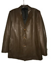 Vintage SWANK Brown Leather Jacket Size M/L