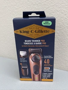 King C. Gillette PRO Beard Trimmer, 40 Length Settings, Cordless, Accessories - Picture 1 of 7