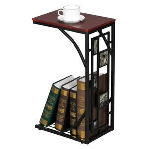 C-Shaped Side Table Coffee Table Snack Laptop Books Holder Sofa Bed Side Table~ - Picture 1 of 6