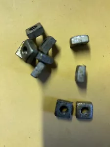 5/16 ZOLL UNF VIERKANTMUTTERN NEUER ALTER BESTAND X 10 - Bild 1 von 2