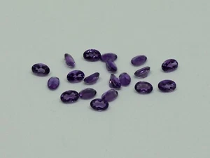 Amethyst oval faceted 6mm x 4mm natural loose stones medium purple colour - Picture 1 of 1