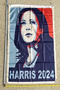 Kamala Harris President 2024 Flag FREE SHIP For The People Liberal USA Sign 3x5’ - Picture 1 of 1