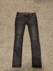 Rock Revival Jeans Women's Beliss Midrise Skinny Denim Jeans Black 28 Fits 32X32