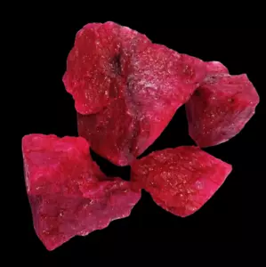 DYED 1000 Ct Certified African Red Ruby Raw Lot Opaque Gems Rough LOT R - Picture 1 of 10