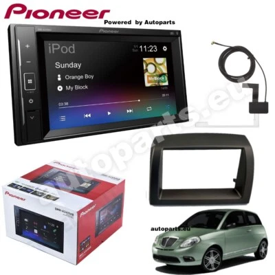 Kit Autoradio Pioneer DMH-A240DAB 2DIN Bluetooth USB per Lancia Ypsilon dal 2003 - Immagine 1 di 4
