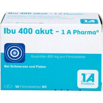 1 A PHARMA GMBH IBU 400 akut-1A Pharma Filmtabletten 50 St PZN 03045316