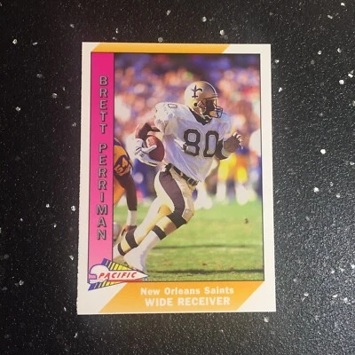Brett Perriman 1991 Pacific Football #335 NFL New Orleans Saints Wide Receiver - Image 1 of 2