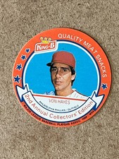 1989 King-B Jerky Disc Card Von Hayes #18