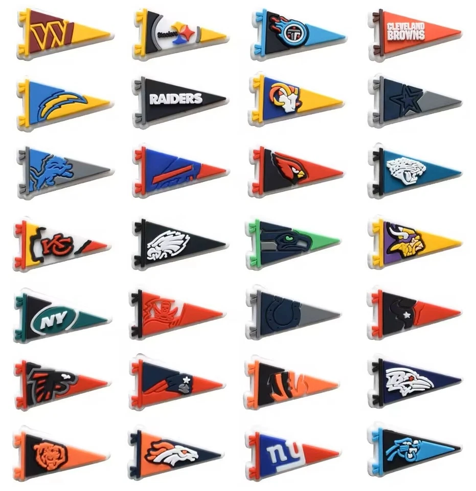 surtido equipo banderín zapatos dijes botón trasero Foto 1 de 1