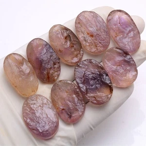 9 Pcs Natural Ametrine Druzy 31mm-34mm Untreated Huge Size Loose Gemstones Lot - Picture 1 of 12