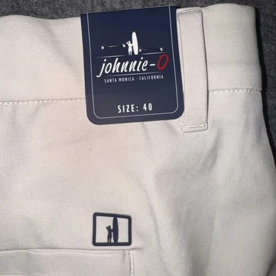 Johnnie-O Hombres Mulligan Performance Tejido Corto Golf Chino Piedra Beige Talla 40 NUEVO Foto 1 de 4