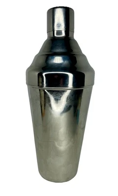Jumbo XL Cocktail Shaker 60 Oz Stainless Steel W/ Strainer & Cup 15” H Martini - Image 1 of 4